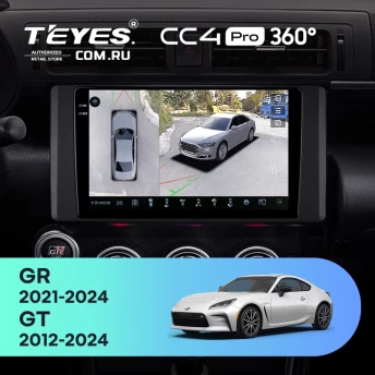 Штатная магнитола Teyes CC4 Pro 360 12/256 Toyota GR 86 ZN8 GT 86 ZN6 (2012-2021)