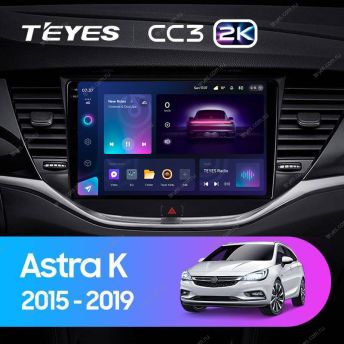 Штатная магнитола Teyes CC3 2K 360 6/128 Opel Astra K (2015-2019) Тип-A