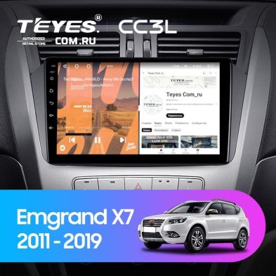 Штатная магнитола Teyes CC3L 4/64 Geely Emgrand X7 1 GX7 EX7 (2011-2019)