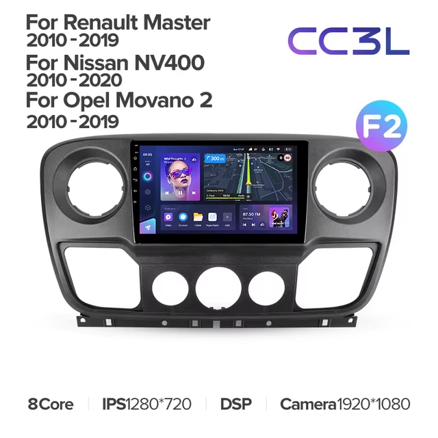 Штатная магнитола Teyes CC3L 4/32 Renault Master (2010-2019) F2