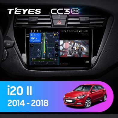 Штатная магнитола Teyes CC3 2K 360 6/128 Hyundai i20 2 GB (2014-2018)