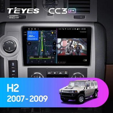 Штатная магнитола Teyes CC3 2K 4/64 Hummer H2 E85 (2007-2009)