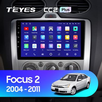 Штатная магнитола Teyes CC2L Plus 2/32 Ford Focus 2 Mk 2 (2004-2011) F1