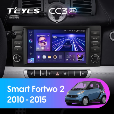 Штатная магнитола Teyes CC3 2K 4/32 Mercedes-Benz Smart Fortwo 2 (2010-2015) F2