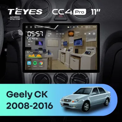 Штатная магнитола Teyes CC4 Pro 12/256 Geely CK (2008-2016) (11")