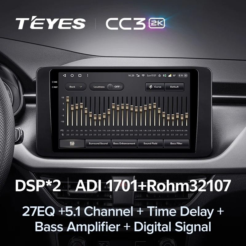 Штатная магнитола Teyes CC3 2K 360 6/128 Skoda Rapid 2 (2019-2023)