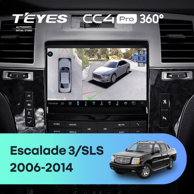 Штатная магнитола Teyes CC4 Pro 360 8/128 Cadillac Escalade 3 (GMT900) (2006-2014)