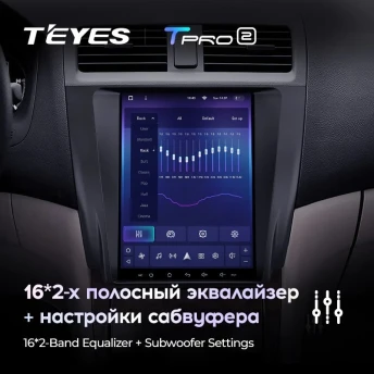 Штатная магнитола Tesla style Teyes TPRO 2 4/64 Honda Accord 7 CM UC CL (2002-2008)