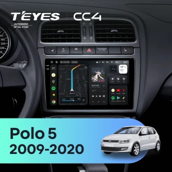 Штатная магнитола Teyes CC4 6/64 Volkswagen Polo 5 (2009-2020) (матовая)