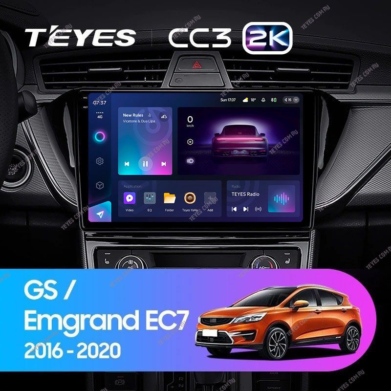 Штатная магнитола Teyes CC3 2K 6/128 Geely GS (2016-2020) F2