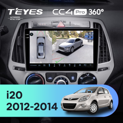 Штатная магнитола Teyes CC4 Pro 360 12/256 Hyundai i20 2 (2012-2014)