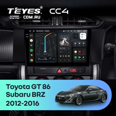 Штатная магнитола Teyes CC4 6/64 Toyota GT 86 (2012-2016) Правый руль