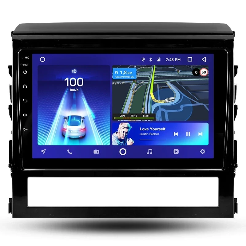 Переходная рамка Toyota Land Cruiser 200 (2015-2021) (9")