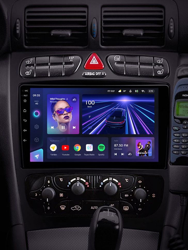 Штатная магнитола Teyes CC3 4/32 Mercedes-Benz C/CLK-Class S203 W203 W209 A209 (2000-2005) F1