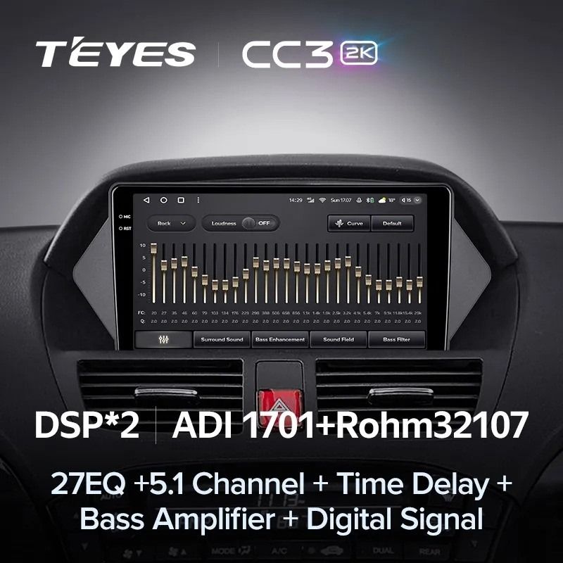 Штатная магнитола Teyes CC3 2K 6/128 Acura MDX YD2 (2006-2013)