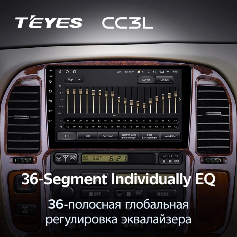Штатная магнитола Teyes CC3L 4/64 Lexus LX470 (1998-2003) F3