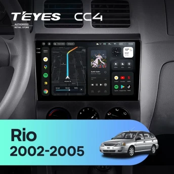 Штатная магнитола Teyes CC4 8/128 Kia Rio 1 (2002-2005)