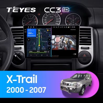 Штатная магнитола Teyes CC3 2K 4/32 Nissan X-Trail 1 T30 (2000-2007) F2