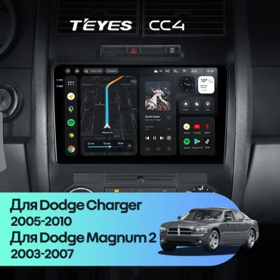 Штатная магнитола Teyes CC4 8/128 Dodge Charger 6 LX (2005-2010)