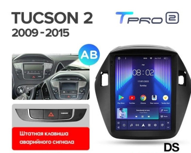 Штатная магнитола Tesla style Teyes TPRO 2 3/32 Hyundai IX35 (2009-2015) F1 Тип-AB