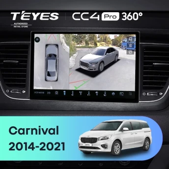 Штатная магнитола Teyes CC4 Pro 360 8/128 Kia Carnival YP (2014-2021) F1 Тип-B (11")