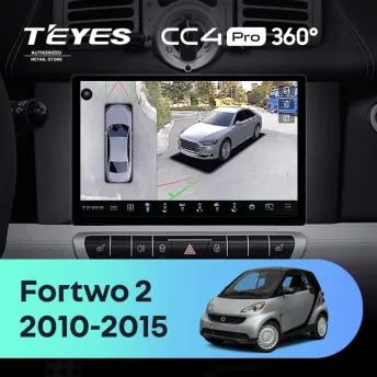 Штатная магнитола Teyes CC4 Pro 360 12/256 Mercedes-Benz Smart Fortwo 2 (2010-2015) F1 (11")