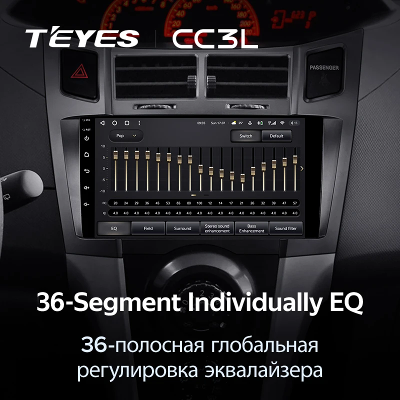 Штатная магнитола Teyes CC3L 4/32 Toyota Yaris 2 XP90 (2005-2012) F2