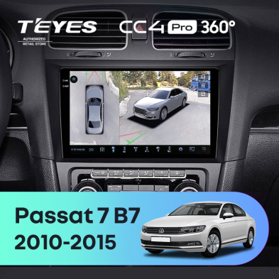 Штатная магнитола Teyes CC4 Pro 360 8/128 Volkswagen Passat 7 B7 (2010-2015)