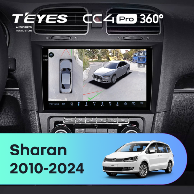 Штатная магнитола Teyes CC4 Pro 360 8/128 Volkswagen Sharan (2010-2024)