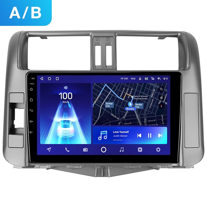 Переходная рамка Toyota Land Cruiser Prado 150 (2009-2013) F1 Тип-A бронза (9")