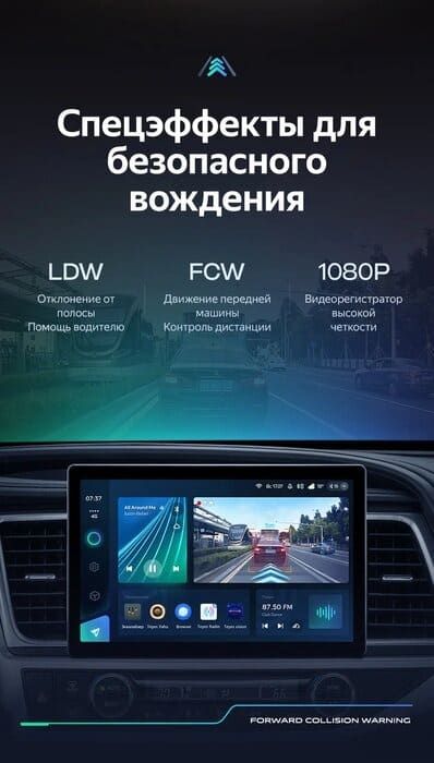 Штатная магнитола Teyes CC3 2K 4/64 Toyota Highlander 3 XU50 (2013-2018) (13")