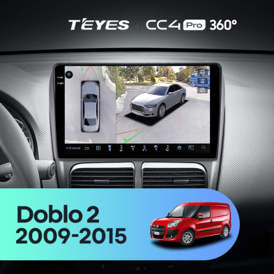 Штатная магнитола Teyes CC4 Pro 360 12/256 Fiat Doblo 2 263 (2009-2015)
