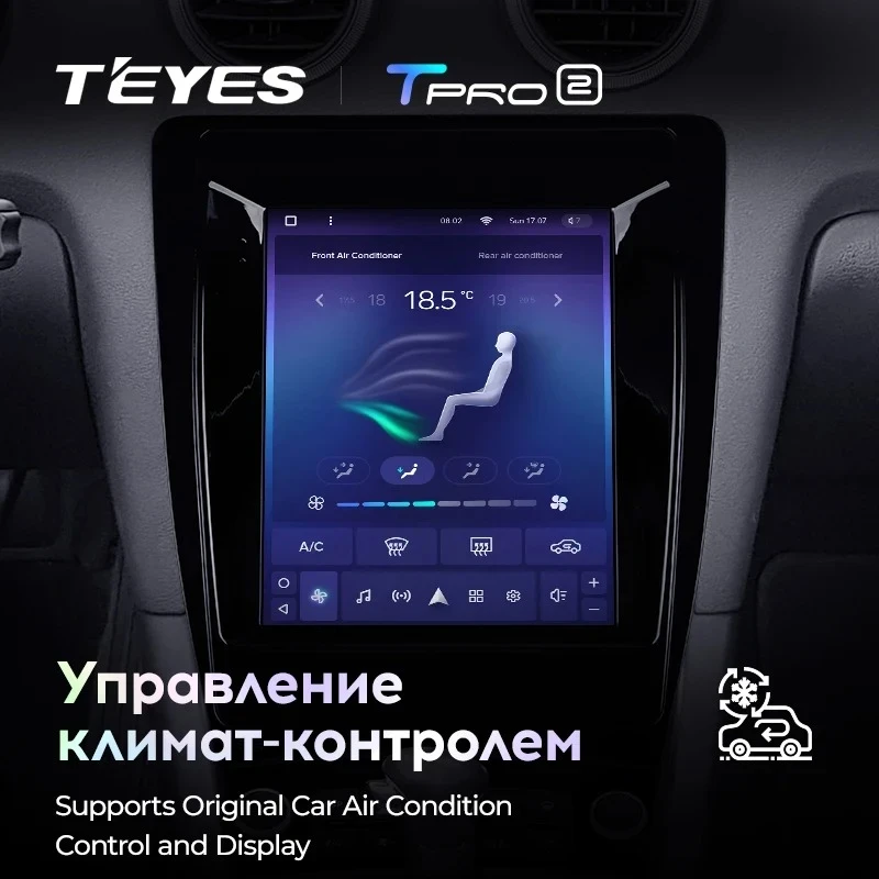 Штатная магнитола Tesla style Teyes TPRO 2 4/64 Audi A3 2 8P (2003-2013)