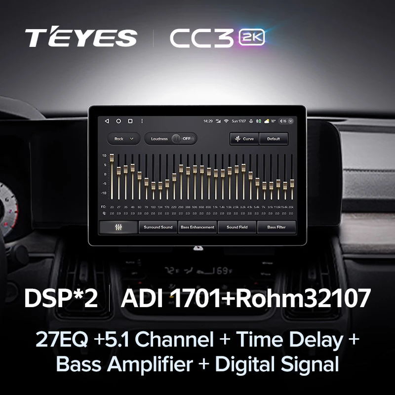 Штатная магнитола Teyes CC3 2K 4/32 Kia Sorento 4 MQ4 (2020-2024) (13")