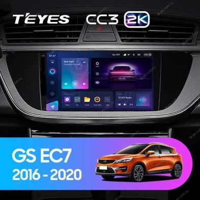 Штатная магнитола Teyes CC3 2K 4/32 Geely Emgrand EC7 (2016-2020) F1