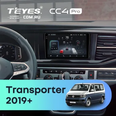 Штатная магнитола Teyes CC4 Pro 8/128 Volkswagen Transporter (T6) 2019+