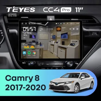 Штатная магнитола Teyes CC4 Pro 12/256 Toyota Camry 8 XV 70 (2017-2020) F1 (11")