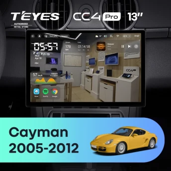 Штатная магнитола Teyes CC4 Pro 8/128 Porsche Cayman 987 (2005-2012) (13")