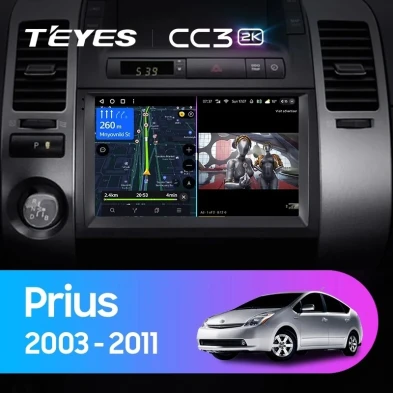 Штатная магнитола Teyes CC3 2K 4/64 Toyota Prius XW20 II (2003-2011) F2