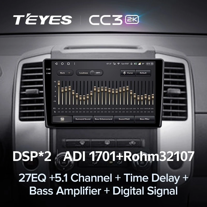 Штатная магнитола Teyes CC3 2K 4/32 Nissan Frontier (2009-2012)