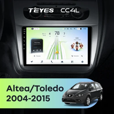 Штатная магнитола Teyes CC4L 6/64 Seat Altea 5P (2004-2015) Правый руль