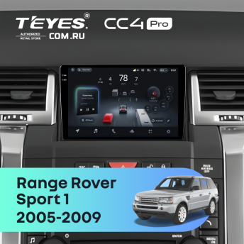 Штатная магнитола Teyes CC4 Pro 12/256 Land Rover Range Rover Sport 1 (2005-2009)
