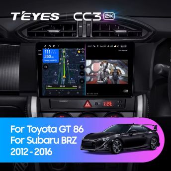Штатная магнитола Teyes CC3 2K 6/128 Subaru BRZ (2012-2016) Правый руль