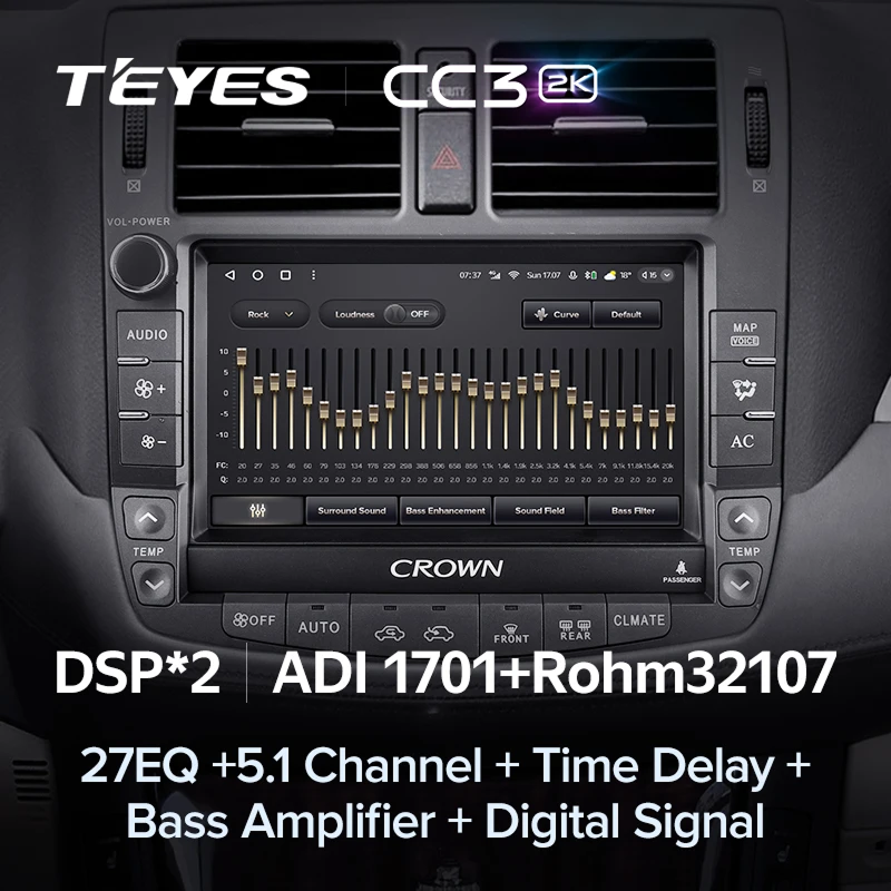 Штатная магнитола Teyes CC3 2K 360 6/128 Toyota Crown 13 S200 (2008-2012) Тип-A