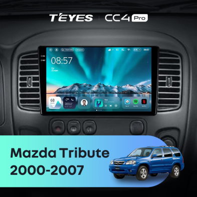Штатная магнитола Teyes CC4 Pro 12/256 Mazda Tribute (2000-2007)