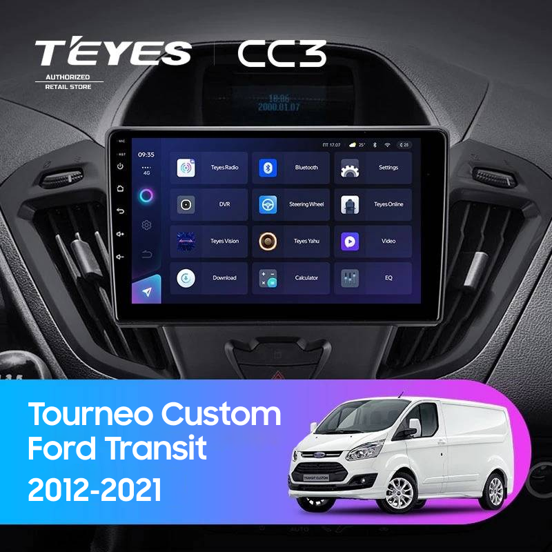 Штатная магнитола Teyes CC3 4/32 Ford Transit (2012-2021) F1