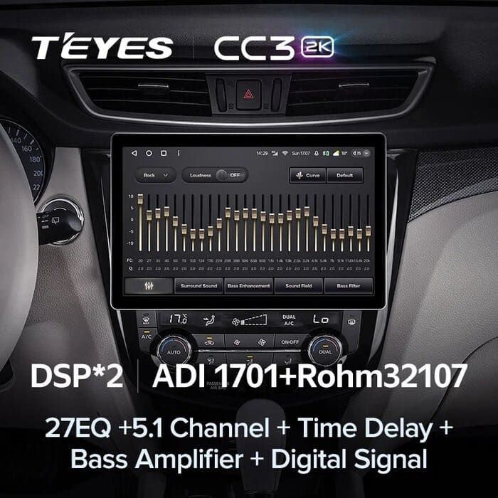 Штатная магнитола Teyes CC3 2K 4/64 Nissan X-Trail 3 T32 (2013-2022) F2 Тип-C (13")