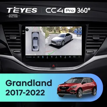 Штатная магнитола Teyes CC4 Pro 360 8/128 Opel Grandland (2017-2022) Тип-A