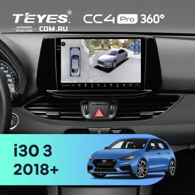 Штатная магнитола Teyes CC4 Pro 360 12/256 Hyundai i30 3 (2018-)