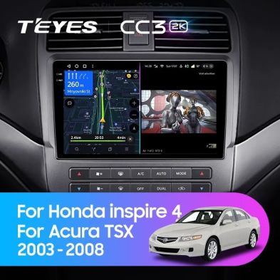 Штатная магнитола Teyes CC3 2K 4/32 Honda inspire 4 (2003-2007)